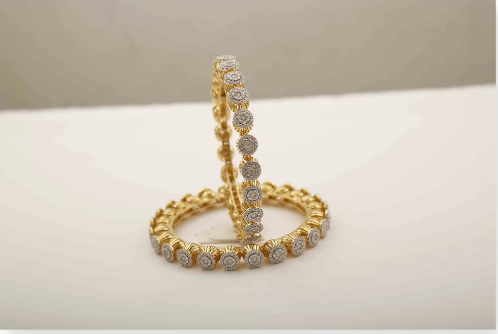 Diamond Line Bangle
