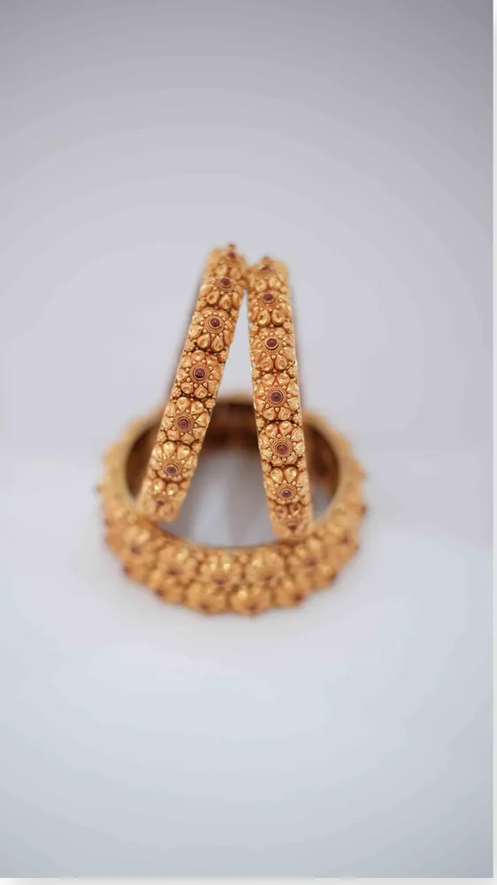 Gold Filigree Bangles