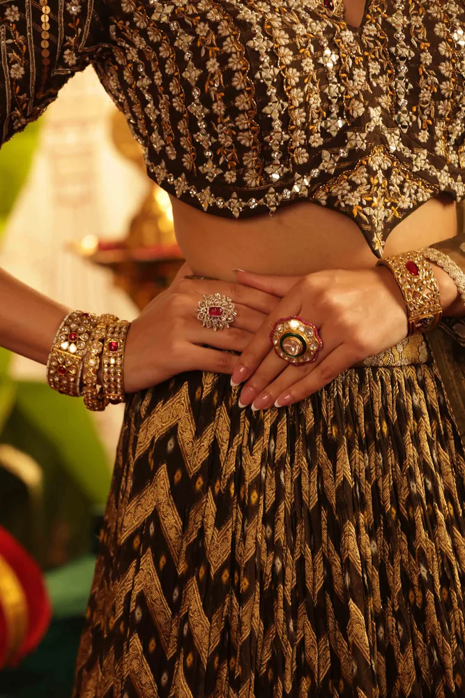 Polki Cocktail Ring